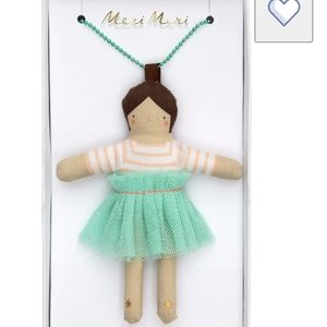 Lila doll necklace by Meri Meri